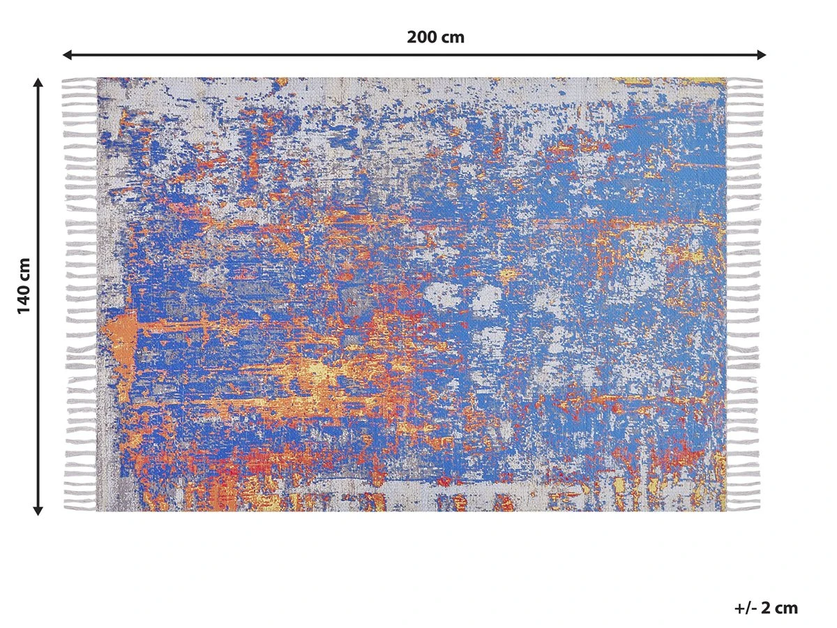 Alfombra Multicolor 140 X 200 Cm ACARLAR 3 Alfombra Multicolor 140 X 200 Cm ACARLAR - Imagen 3