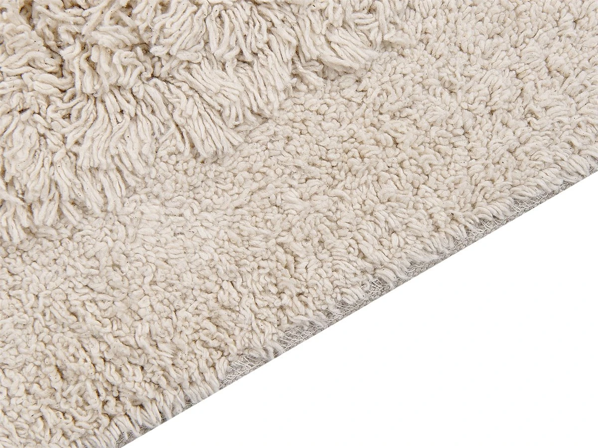 Alfombra De Algodón Beige Claro 140 X 200 Cm BITLIS 7 Alfombra De Algodón Beige Claro 140 X 200 Cm BITLIS - Imagen 7