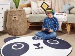 Alfombra Blanco/negro ⌀ 120 Cm PANDA -Beneton Alfombras Tienda 03a6d80d52e72e543df109025af96905a9294198 5075ea6c53584216ba4f8dbba9404046