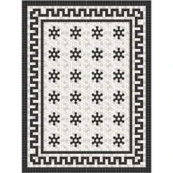 Alfombra Vinilo Baldosas Hidráulicas Modernistas Negro 120x210cm CARTHAGO -Beneton Alfombras Tienda 066a06db3893411e177ea8d640cb3239621c3bcf 0f7289b497e84288a737e116c9678ace