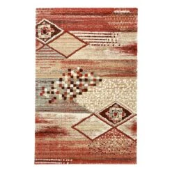 Alfombra Moderna De Pura Lana Virgen Multicolor 140x200cm PERSIA 873