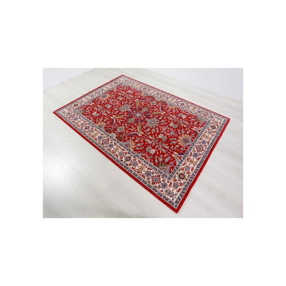 Alfombra Clásica De Pura Lana Virgen Rojo 90x160cm GASTEIZ 01 2 Alfombra Clásica De Pura Lana Virgen Rojo 90x160cm GASTEIZ 01 - Imagen 2