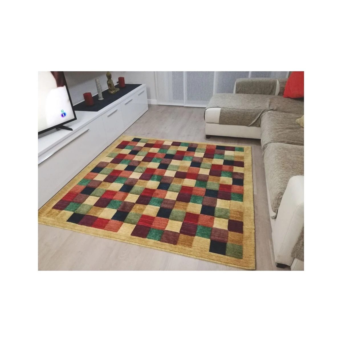 Alfombra De Pura Lana Virgen Multicolor 200x250cm PHILADELPHIA 201 4 Alfombra De Pura Lana Virgen Multicolor 200x250cm PHILADELPHIA 201 - Imagen 4