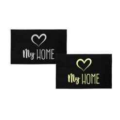 Acomoda Textil – Felpudo Fluorescente 45x70 Cm. Felpudo Entrada Casa De Fácil Limpieza, Fosforescente, Antideslizante Y Resistente, Para Interior Y Exterior De Hogar, Jardín Y Puertas. (My Home)