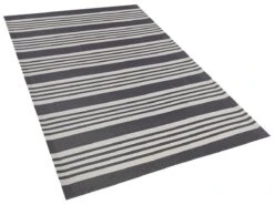Alfombra Negro/gris Claro 120 X 180 Cm DELHI -Beneton Alfombras Tienda 0e3b031f96cccee449abf37b03c44fdc06ad5996 52415cc432434cef87599a03502e8a1c