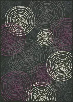 Alfombra CIRCLE MORADA Medidas 150x210cm