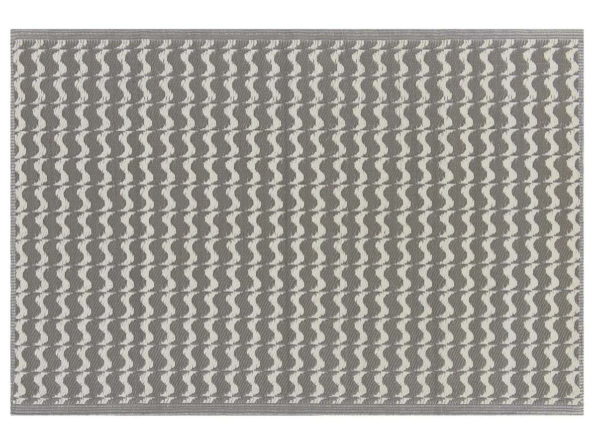 Alfombra Gris/blanco 120 X 180 Cm TUMKUR 2 Alfombra Gris/blanco 120 X 180 Cm TUMKUR - Imagen 2