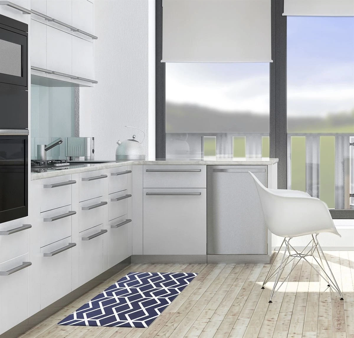 Alfombra Vinílica GEOMETRIC 45x65cm 2 Alfombra Vinílica GEOMETRIC 45x65cm - Imagen 2