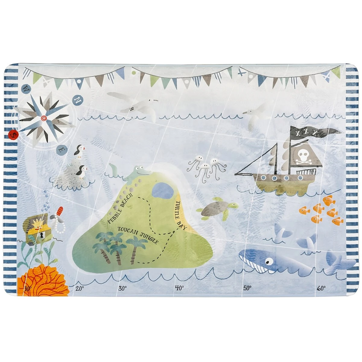 Alfombra Súper Suave Modelo Pirates Multicolor 110x170cm PIRATES 1 Alfombra Súper Suave Modelo Pirates Multicolor 110x170cm PIRATES