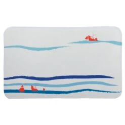 Alfombra De Microfibra 45 * 75Cm Profundo Océano