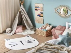 Alfombra Blanca ⌀ 100 Cm KITTY