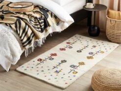 Beneton Alfombras Tienda 7 Alfombra De Lana Beige/azul/rojo/amarillo/verde 80 X 150 Cm HUSUNLU