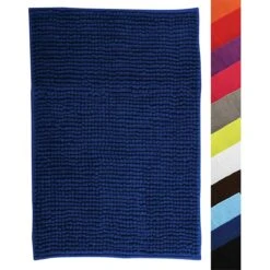 Alfombra De Baño Msv "Chenille" Antideslizante De Microfibra En Color Azul Oscuro 60 X 90 Cm -Beneton Alfombras Tienda 299646f72fbad35e5609b1c9f1d583e5766a0a06 5b9dbd47b5f741c19660155b8a070fa7