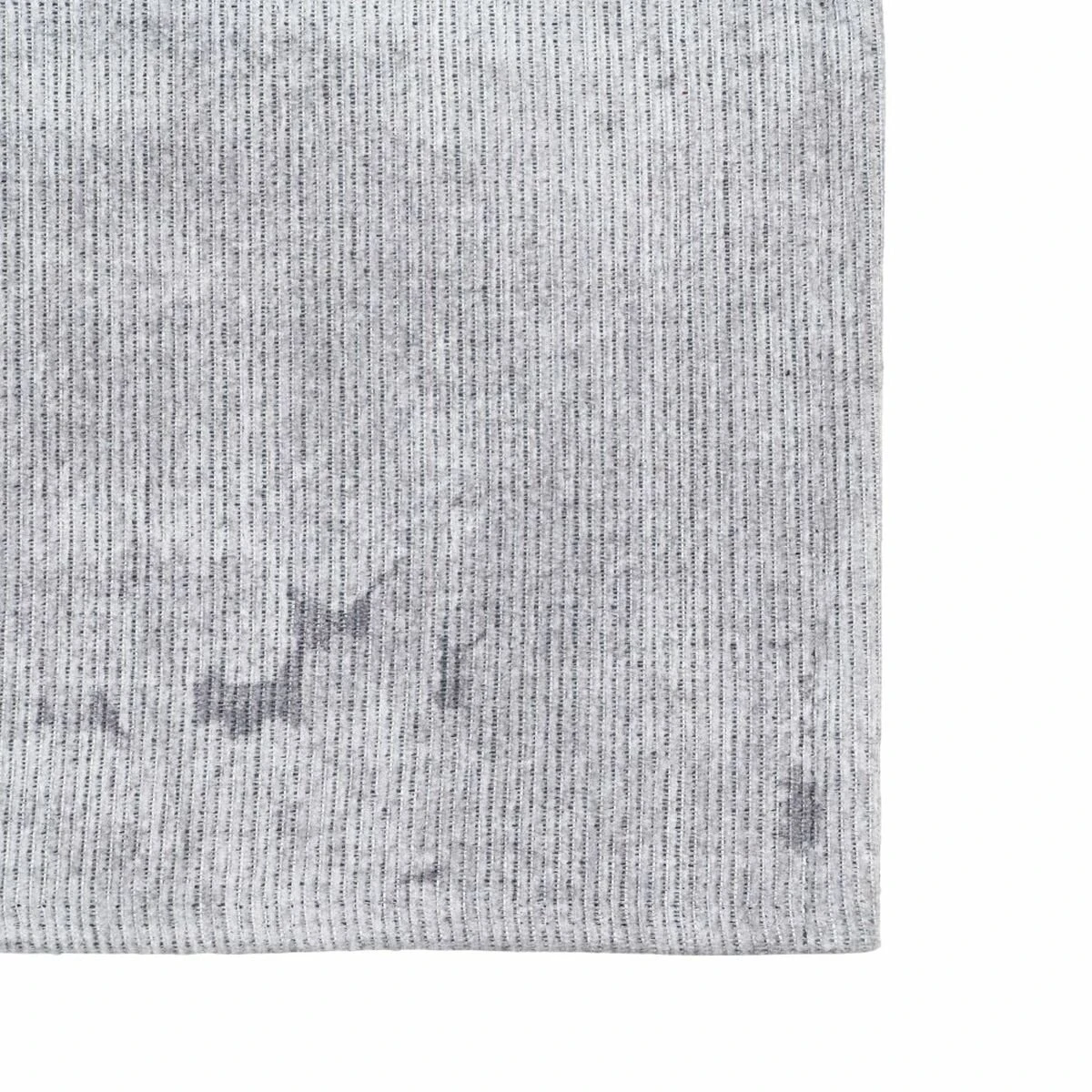 Alfombra 80 X 150 Cm Gris Poliéster Algodón 2 Alfombra 80 X 150 Cm Gris Poliéster Algodón - Imagen 2