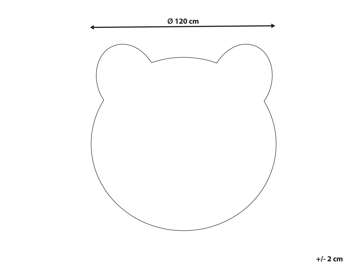 Alfombra Marrón/negro/beige Claro ⌀ 120 Cm COLARGOL 3 Alfombra Marrón/negro/beige Claro ⌀ 120 Cm COLARGOL - Imagen 3