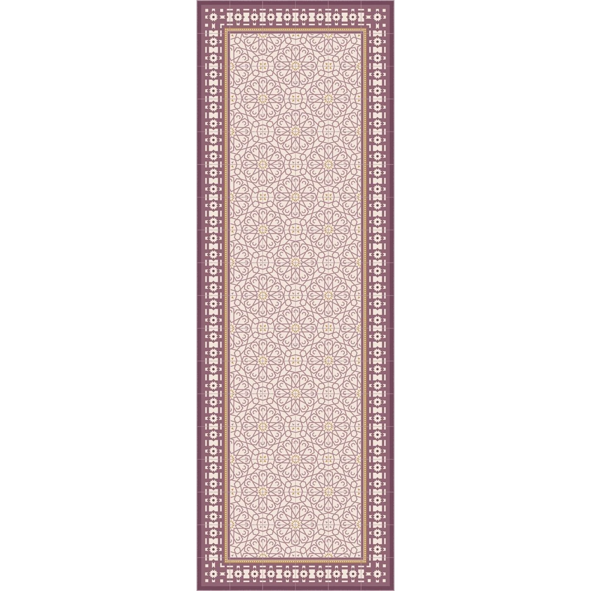 Alfombra Vinilo Baldosas Hidráulicas Marroquíes Rosa 90x270cm SAMIRA 9 Alfombra Vinilo Baldosas Hidráulicas Marroquíes Rosa 90x270cm SAMIRA - Imagen 9