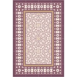 Alfombra Vinilo Baldosas Hidráulicas Marroquíes Rosa 195x285cm SAMIRA -Beneton Alfombras Tienda 53b9958daa04fe005eda418b9b7552ce88e41b1b 12379f5f9758410fbd7e58eac417d9e8