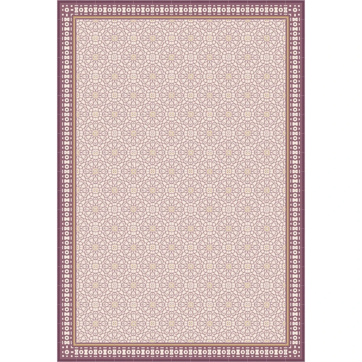 Alfombra Vinilo Baldosas Hidráulicas Marroquíes Rosa 120x210cm SAMIRA 11 Alfombra Vinilo Baldosas Hidráulicas Marroquíes Rosa 120x210cm SAMIRA - Imagen 11