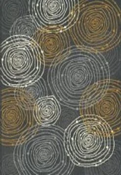 Alfombra Polipropileno 150X210cm CIRCLE MOSTAZA
