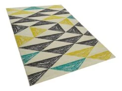 Alfombra Gris/amarillo/verde Menta 140 X 200 Cm KALEN -Beneton Alfombras Tienda 5a4bc37db6268a8ff434ab075883f9a21c6d809f 017ac14d670540d78e2242a3714000cd