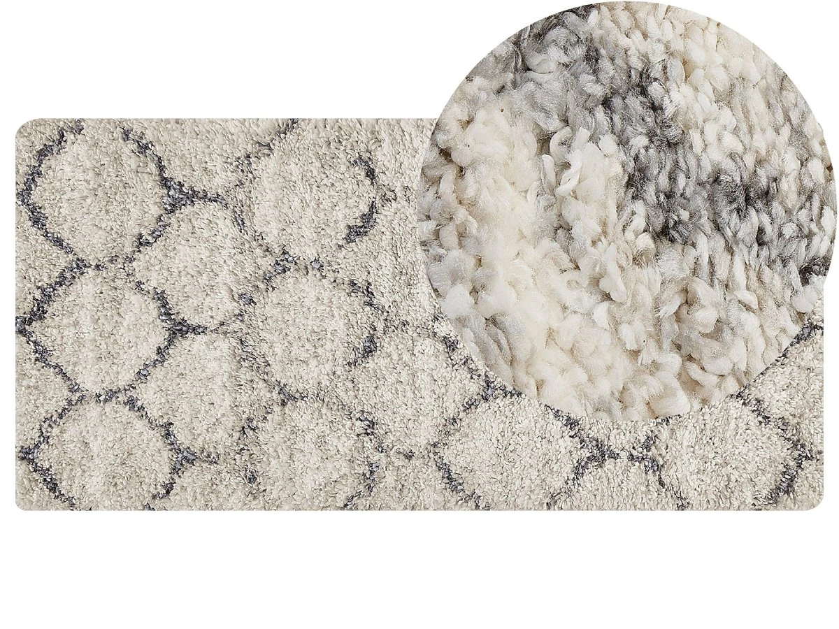 Alfombra Beige Claro/gris 80 X 150 Cm YEREVAN 2 Alfombra Beige Claro/gris 80 X 150 Cm YEREVAN - Imagen 2