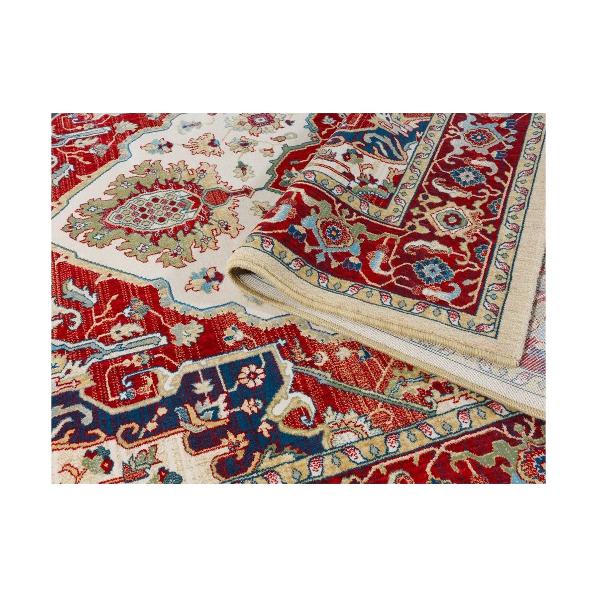 Alfombra Clásica De Pura Lana Virgen Beige 70x200cm GASTEIZ 04 4 Alfombra Clásica De Pura Lana Virgen Beige 70x200cm GASTEIZ 04 - Imagen 4