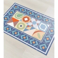 Alfombra Vinilo De Baldosas Hidráulicas Boho Azul 195x285cm PANDORA -Beneton Alfombras Tienda 6bd0a0332f84357bae873606abc89be199a441c0 56b5b12dc7254c59848f9a8563025222