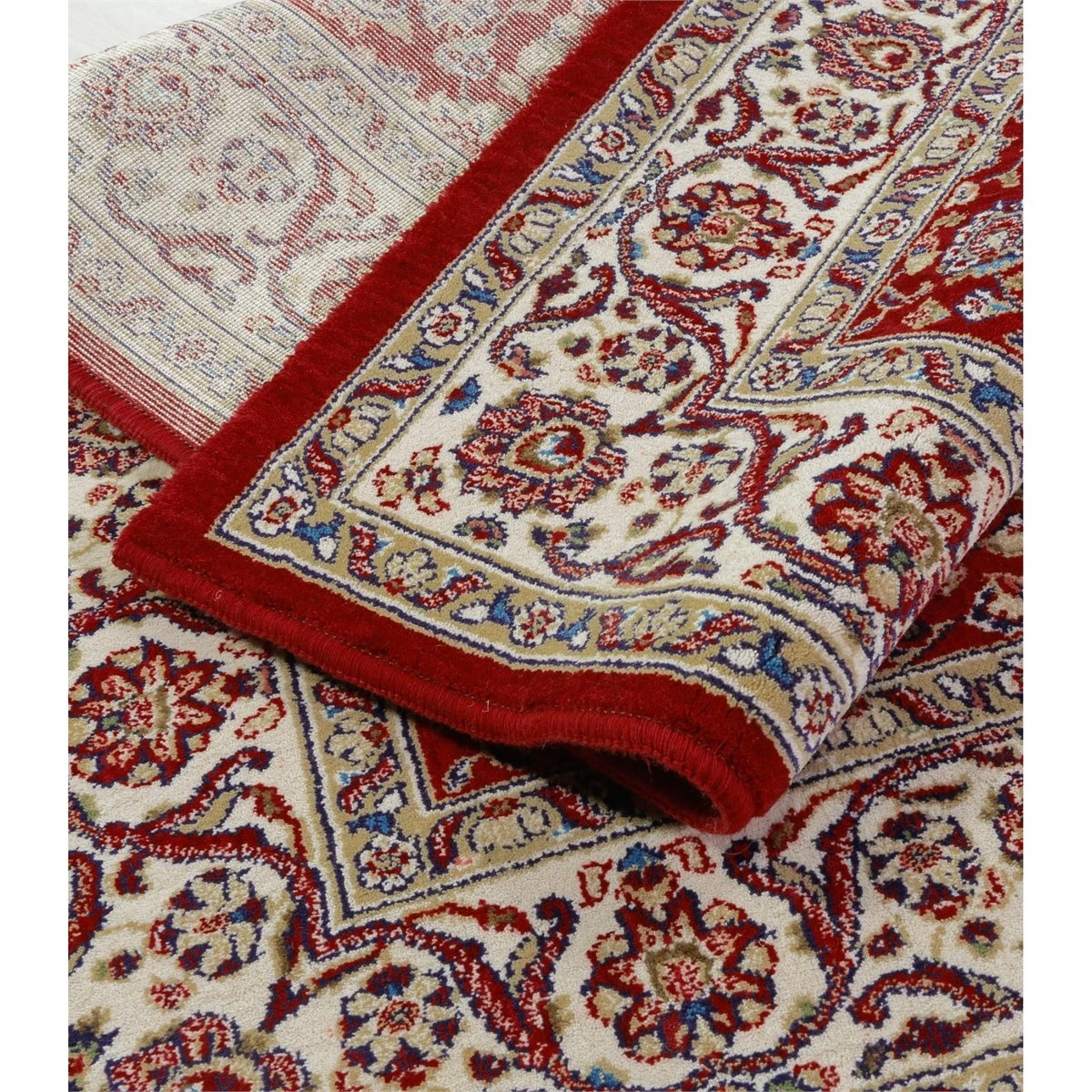 Alfombra Clásica De Pura Lana Virgen Rojo 120x160cm GASTEIZ 05 4 Alfombra Clásica De Pura Lana Virgen Rojo 120x160cm GASTEIZ 05 - Imagen 4