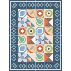 Alfombra Vinilo De Baldosas Hidráulicas Boho Azul 195x285cm PANDORA -Beneton Alfombras Tienda 70c70e254a04c9614a56db8b939a8e91f0df2f05 7098b4b159ba4fa89e9c9b9ac13ef14b