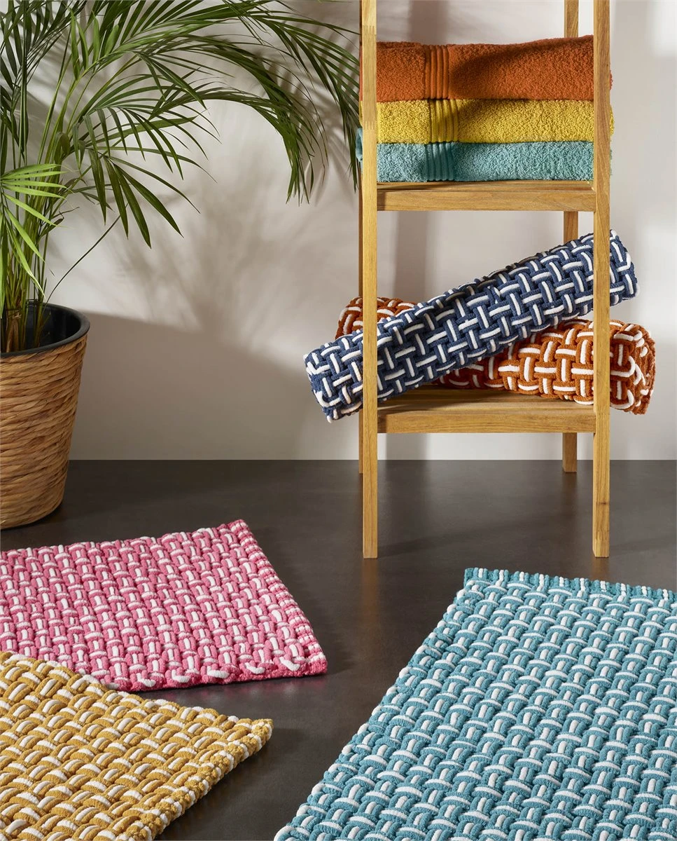 Alfombra Baño Kaipur Azulón 45x70cm Donegal Collections 3 Alfombra Baño Kaipur Azulón 45x70cm Donegal Collections - Imagen 3