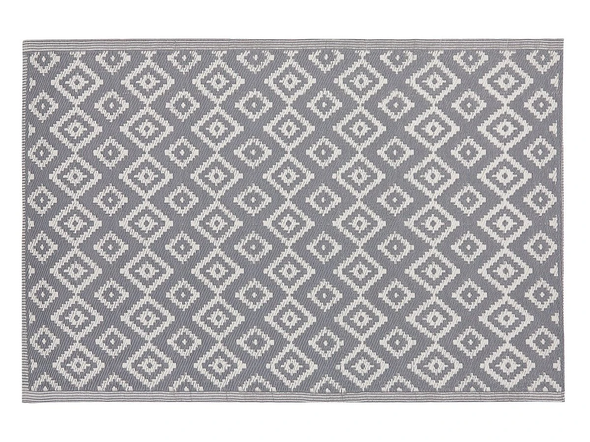 Alfombra Gris 120 X 180 Cm DHULE 2 Alfombra Gris 120 X 180 Cm DHULE - Imagen 2