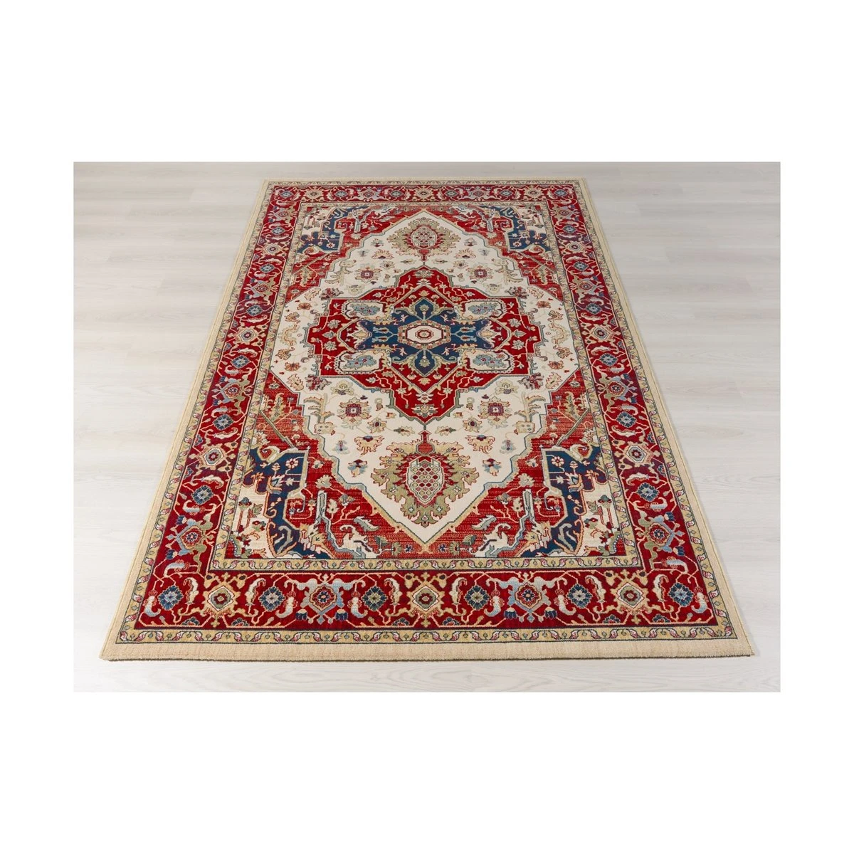 Alfombra Clásica De Pura Lana Virgen Beige 70x200cm GASTEIZ 04 2 Alfombra Clásica De Pura Lana Virgen Beige 70x200cm GASTEIZ 04 - Imagen 2