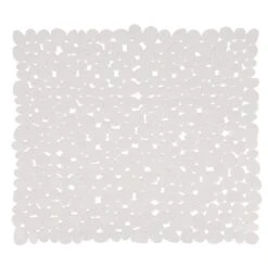 Alfombra De Ducha Pvc Piedras 53X53Cm Blanco