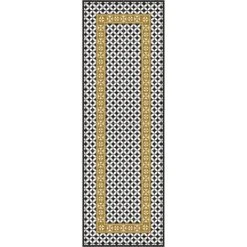 Alfombra Vinilo De Baldosas Hidráulicas Modernistas Negro 60x240cm LABUAN -Beneton Alfombras Tienda 9e2cb392041ad493af2ce30220699b63fe3f5def d19f99998a534852bc8da99232cf286c