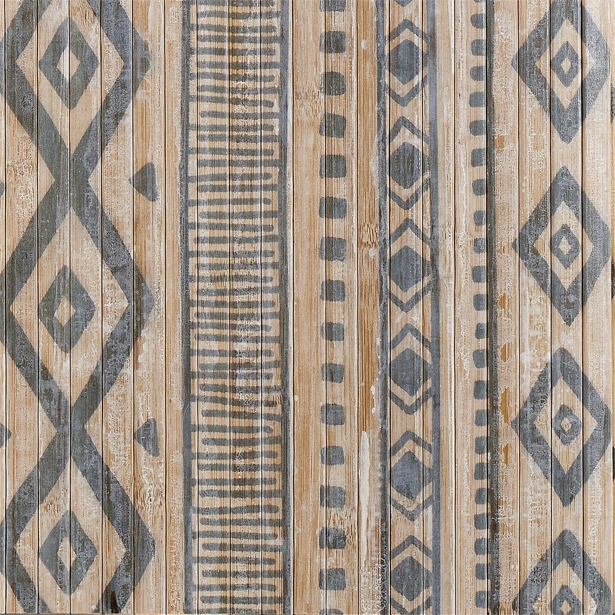 BAMBOO COOL -Alfombra Bambú Etnic Blanco-Gris, Sin Ribete Y Antideslizante, 80X150cm 3 BAMBOO COOL -Alfombra Bambú Etnic Blanco-Gris, Sin Ribete Y Antideslizante, 80X150cm - Imagen 3