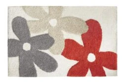 Alfombra Baño Tana Flores 50x80cm Donegal Collections