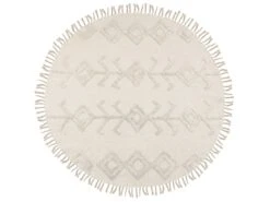 Alfombra De Algodón Beige Claro ø 140 Cm HARRAN -Beneton Alfombras Tienda a5787302f0c8f191145a4db1ff4865a03a282721 09b0026d6f174bb1be5d057ddae9d81f