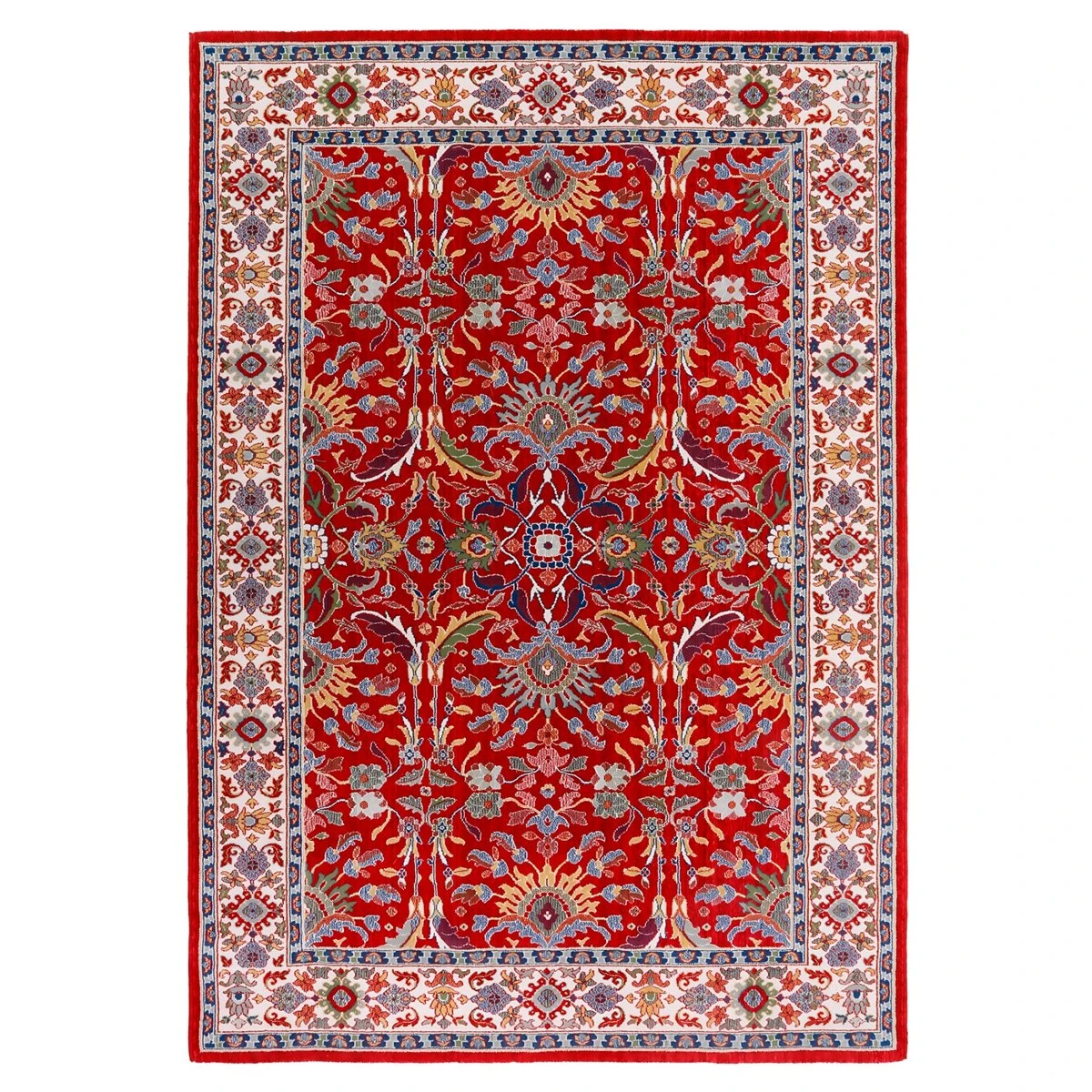 Alfombra Clásica De Pura Lana Virgen Rojo 90x160cm GASTEIZ 01 1 Alfombra Clásica De Pura Lana Virgen Rojo 90x160cm GASTEIZ 01