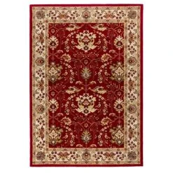 Alfombra Clásica De Pura Lana Virgen Rojo 70x300cm BALI 795