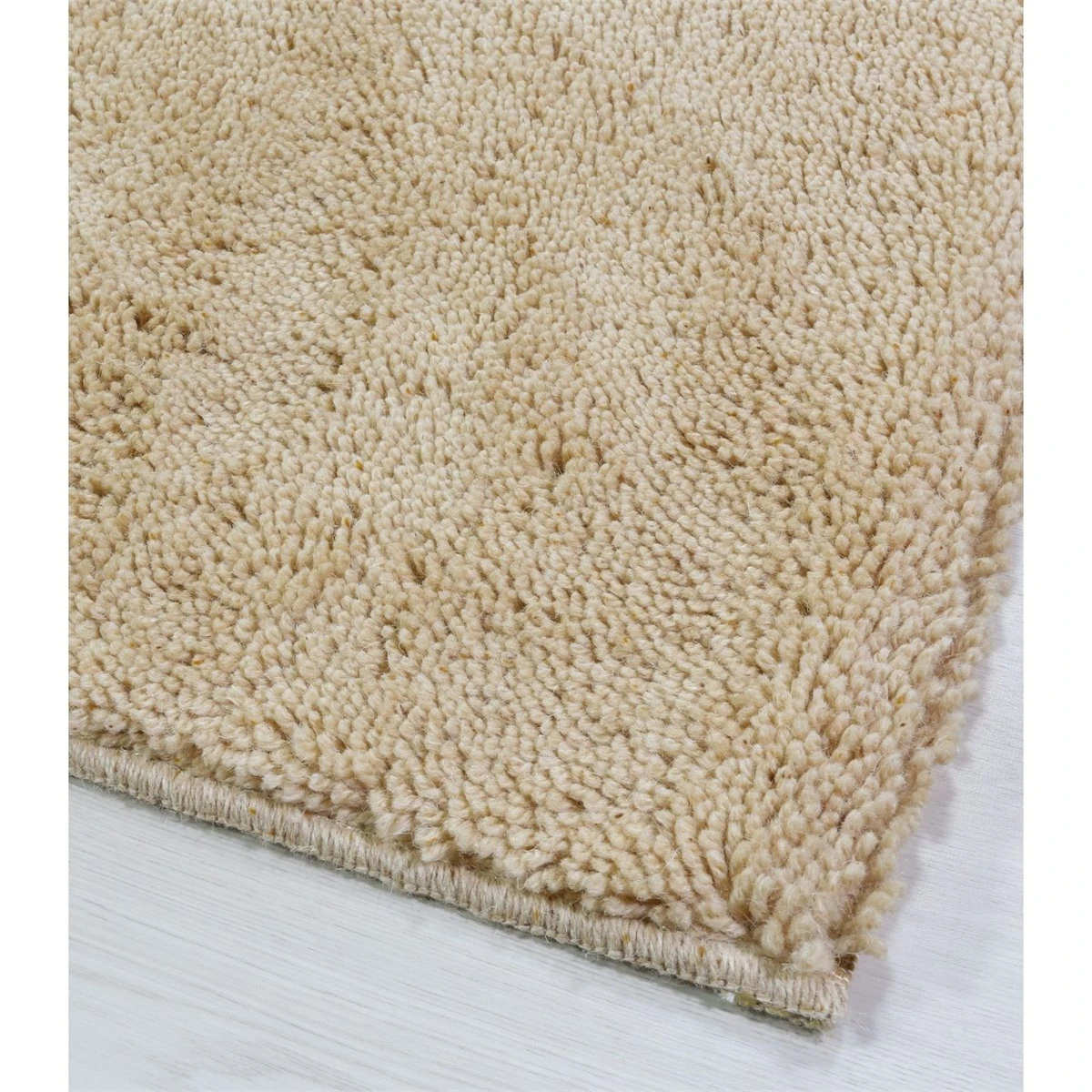 Alfombra De Pelo Alto 100% Pura LanaBeige 140x200cm PRADERA 4 Alfombra De Pelo Alto 100% Pura LanaBeige 140x200cm PRADERA - Imagen 4