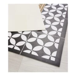 Alfombra Vinilo De Baldosas Hidráulicas Modernistas Negro 60x90cm LABUAN -Beneton Alfombras Tienda cc33a38b1323000524217948a99c21bf2fde4674 ea40be76943540ceb809c7af5242df33