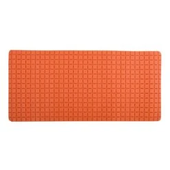 Alfombra Antideslizante Quadro Premium (36 X 76 Cm) Naranja - Msv.