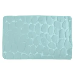 Alfombra De Baño Galet De Espuma Verde Pastel 50 X 80 Cm